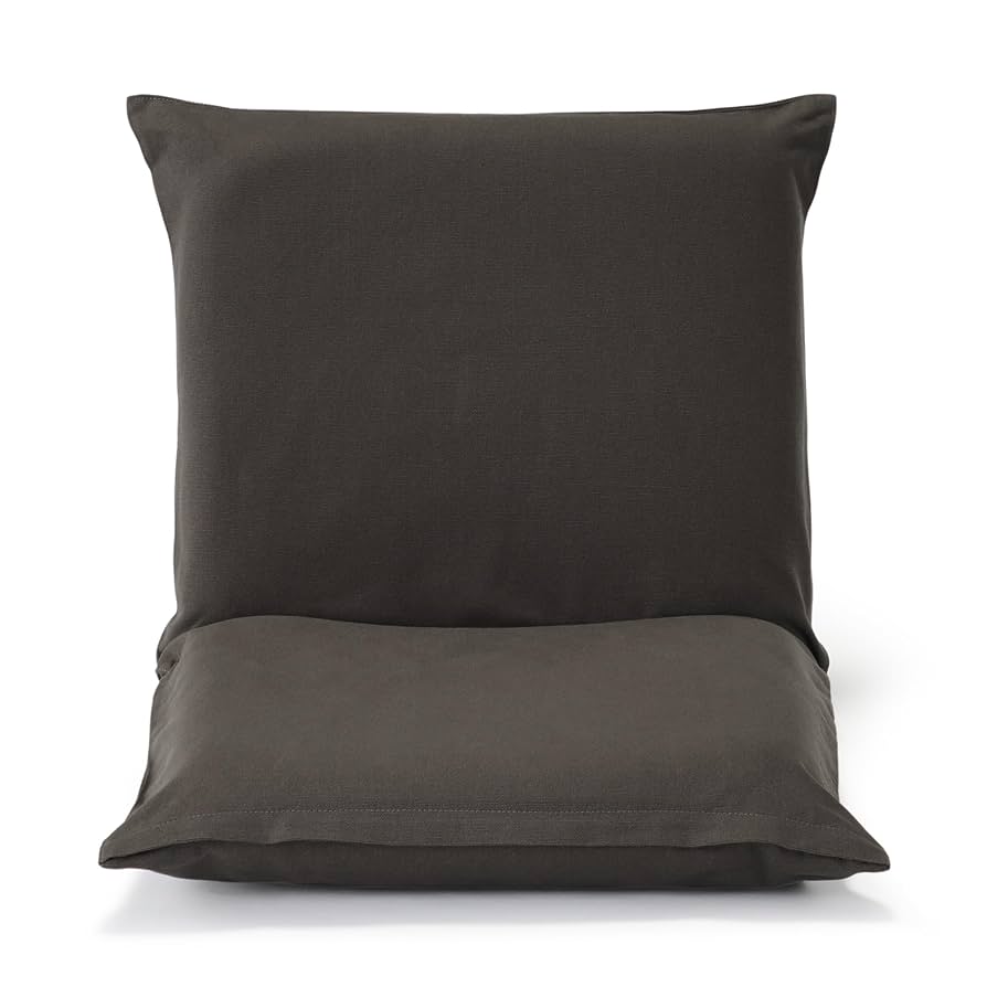 Amazon｜無印良品 座いす ブラウン 小 幅50×奥行62×高さ44cm
